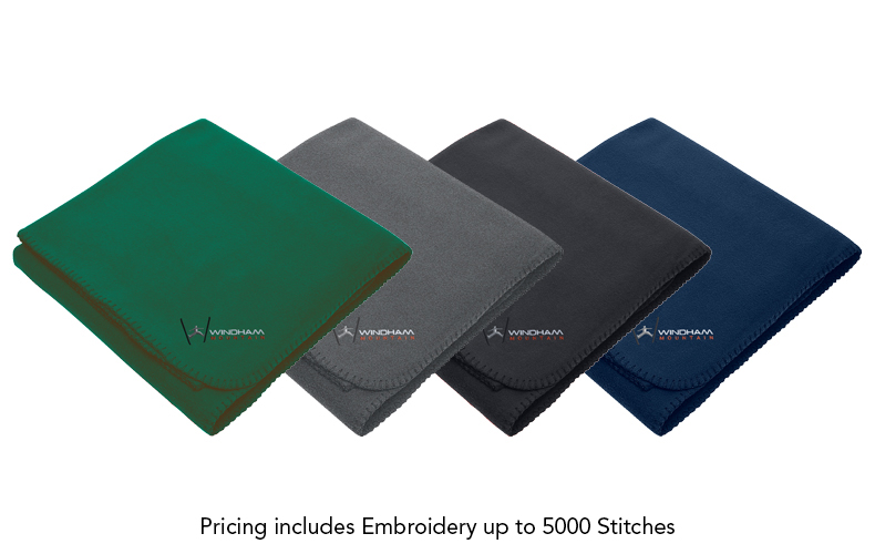 Embroidered Fleece Stadium Blanket Embroidered Fleece Stadium Blanket